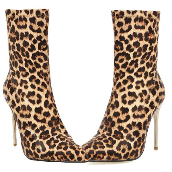 ladies leopard grain pointed toe party shoes pumps women's winter flock thin high heels boots booties tacones de damas, Black
ladies leopard grain pointed toe party shoes pumps women's winter flock thin high heels boots booties tacones de damas, Black