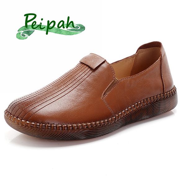 peipah designer handmade genuine leather autumn women shoes mother loafers tendon soft bottom flat casual single shoes, Black
peipah designer handmade genuine leather autumn women shoes mother loafers tendon soft bottom flat casual single shoes, Black