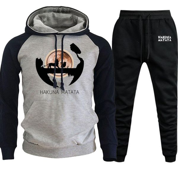 autumn 2019 new streetwear mens fashion raglan hooded the lion king cartoon print suit casual pullover hoodie+pants 2 piece set, Gray
autumn 2019 new streetwear mens fashion raglan hooded the lion king cartoon print suit casual pullover hoodie+pants 2 piece set, Gray