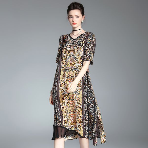 3xl 2019 new summer dress large size women irregular faux silk dresses female print high-grade lace party dresses silk dress, Black;gray
3xl 2019 new summer dress large size women irregular faux silk dresses female print high-grade lace party dresses silk dress, Black;gray