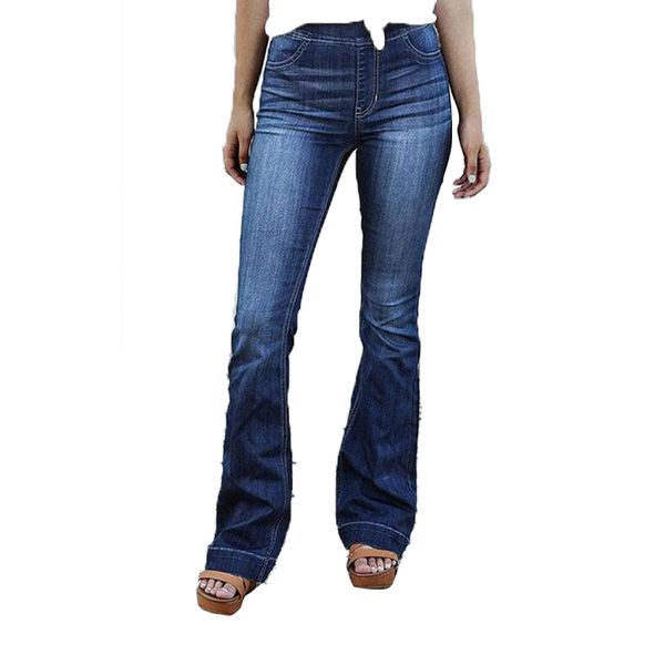 vintage slim high waist boot cut jeans for women casual long bell bottom flared jeans ladies curvy stretch push up denim trouser, Blue
vintage slim high waist boot cut jeans for women casual long bell bottom flared jeans ladies curvy stretch push up denim trouser, Blue