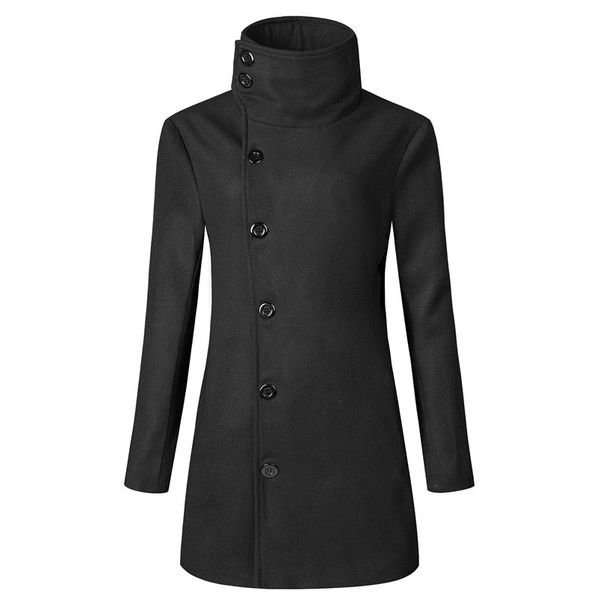 new style trench coat men's wear western style mid-length stand collar men slim fit single-breasted trench coat men's outerwear, Tan;black
new style trench coat men's wear western style mid-length stand collar men slim fit single-breasted trench coat men's outerwear, Tan;black