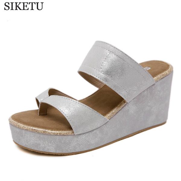 women summer beach sandals slip on leather open toe sandals woman flip flops wedges platform ladies beach shoes slippers c836, Black
women summer beach sandals slip on leather open toe sandals woman flip flops wedges platform ladies beach shoes slippers c836, Black