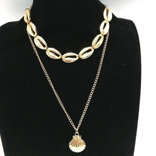 multilayer shell trendy necklace for women gold color long chain seashell ocean beach boho pendant necklaces jewelry, Silver
multilayer shell trendy necklace for women gold color long chain seashell ocean beach boho pendant necklaces jewelry, Silver