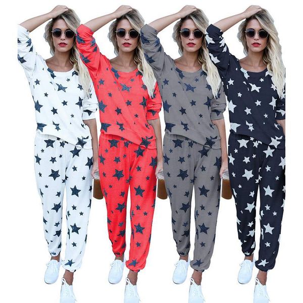 women sets casual star printed leisure suit fashion lady and long pants 2 pieces set women tracksuit streetwear female breathable, Gray
women sets casual star printed leisure suit fashion lady and long pants 2 pieces set women tracksuit streetwear female breathable, Gray