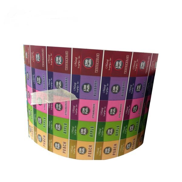 Colorful Adhesive Label,customized Self Adhesive Rolled Labels And Stickers With Wholesale