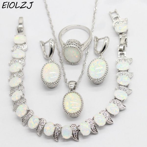 fashion stamp 925 silver wedding jewelry sets for women trendy artificial australian opal earrings set bracelet ring necklace
fashion stamp 925 silver wedding jewelry sets for women trendy artificial australian opal earrings set bracelet ring necklace