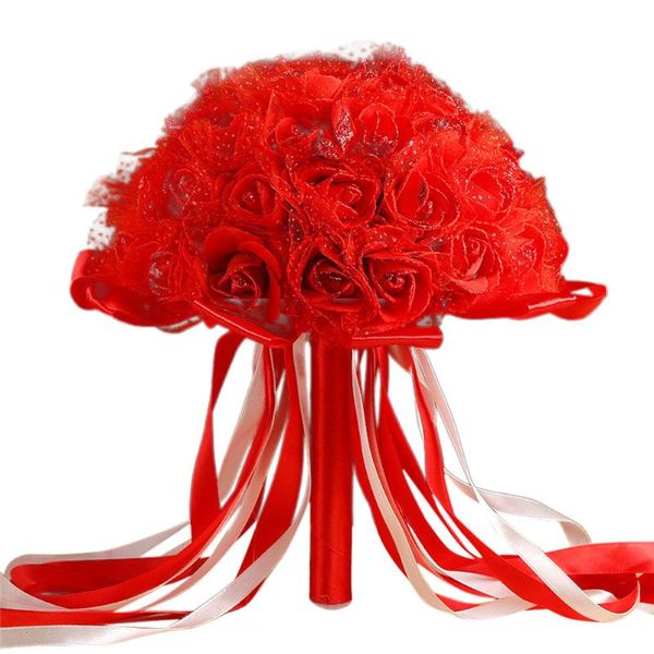 crystal ribbon roses bridesmaid wedding bouquet bridal artificial silk flowers bride bouquet home wedding decor scrapbooking 
crystal ribbon roses bridesmaid wedding bouquet bridal artificial silk flowers bride bouquet home wedding decor scrapbooking