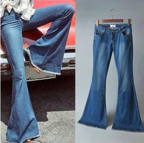 s-4xl s-4xl in jeans with wide legs trim, Blue