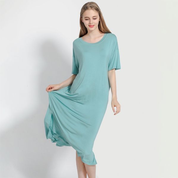 women's sleepwear women summer modal nightdress for pregnant loose half sleeve sleep shirt dress large size 2021, Black;red
women's sleepwear women summer modal nightdress for pregnant loose half sleeve sleep shirt dress large size 2021, Black;red