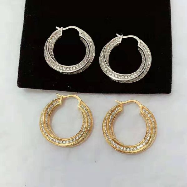 fashion- 18k plated diamond pendant earrings women earrings luxury designer jewelry gift, Silver
fashion- 18k plated diamond pendant earrings women earrings luxury designer jewelry gift, Silver
