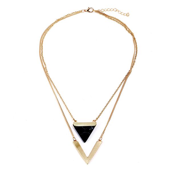 luxury wedding party accessories jewelry silver necklace chain beautiful geometric pattern double chic lady's beautiful necklace, White
luxury wedding party accessories jewelry silver necklace chain beautiful geometric pattern double chic lady's beautiful necklace, White