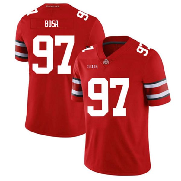 NCAA Ohio State Buckeyes 97 Nick Bosa RED Jersey College Football jerseys Hot Sale Red White Stitched Jerseys
NCAA Ohio State Buckeyes 97 Nick Bosa RED Jersey College Football jerseys Hot Sale Red White Stitched Jerseys