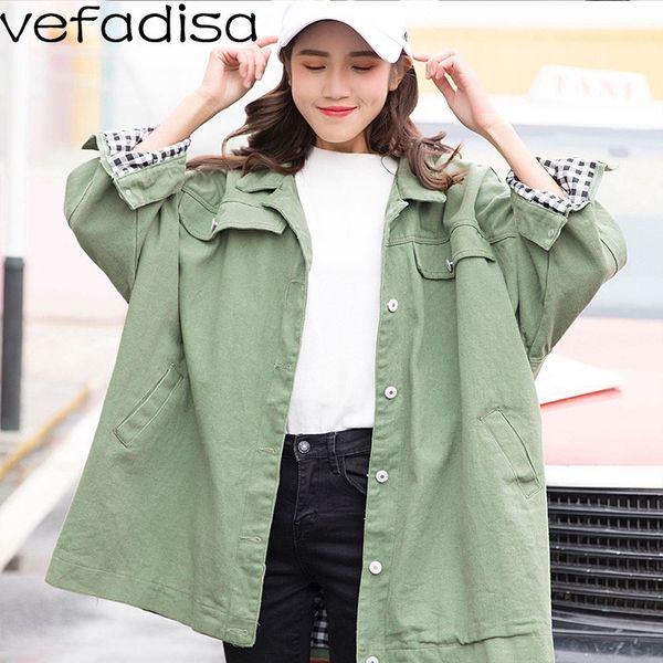 vefadisa solid canvas coat women loose windbreaker coat spring thin single breasted overcoat for girl students outwear zld443, Tan;black
vefadisa solid canvas coat women loose windbreaker coat spring thin single breasted overcoat for girl students outwear zld443, Tan;black