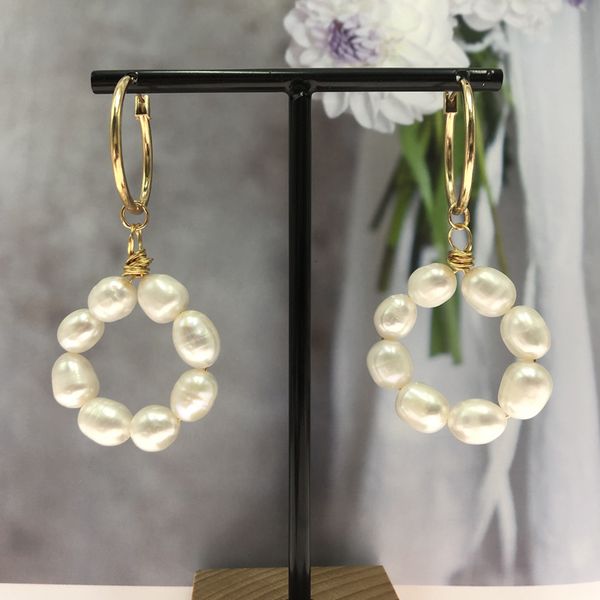 kbjw new party jewelry flourish flower shape genuine freshwater pearl pendant drop earring delicated engagement elegant earrings, Silver
kbjw new party jewelry flourish flower shape genuine freshwater pearl pendant drop earring delicated engagement elegant earrings, Silver