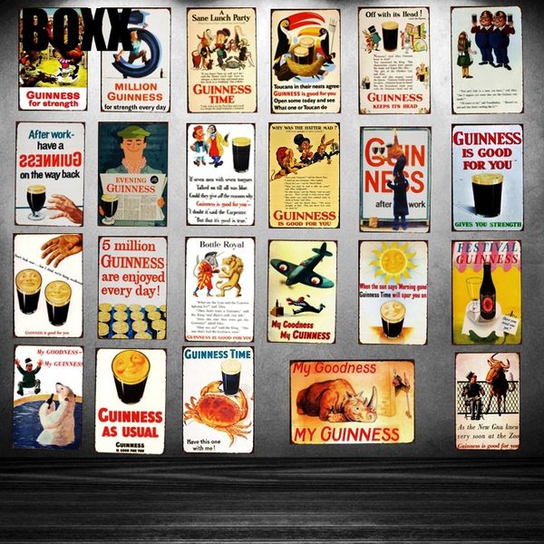 guinness metal tin signs plaque metal vintage wall bar home art retro craft cinema decor 30x20cm
guinness metal tin signs plaque metal vintage wall bar home art retro craft cinema decor 30x20cm