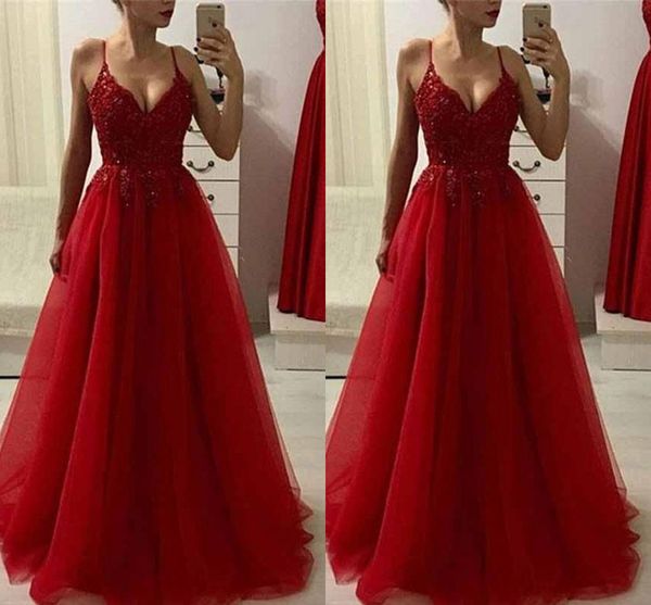 empire waist a-line red evening dresses lace applique beaded deep v-neck tulle prom dress long elegant formal gowns party cocktail, Black
empire waist a-line red evening dresses lace applique beaded deep v-neck tulle prom dress long elegant formal gowns party cocktail, Black