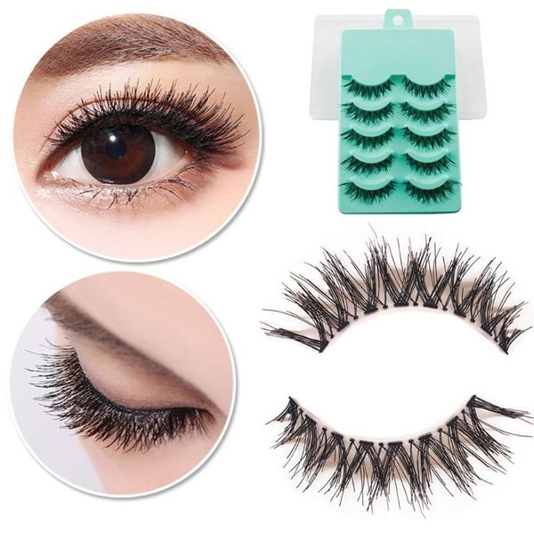 5 pairs black handmade messy natural cross false eyelashes
5 pairs black handmade messy natural cross false eyelashes