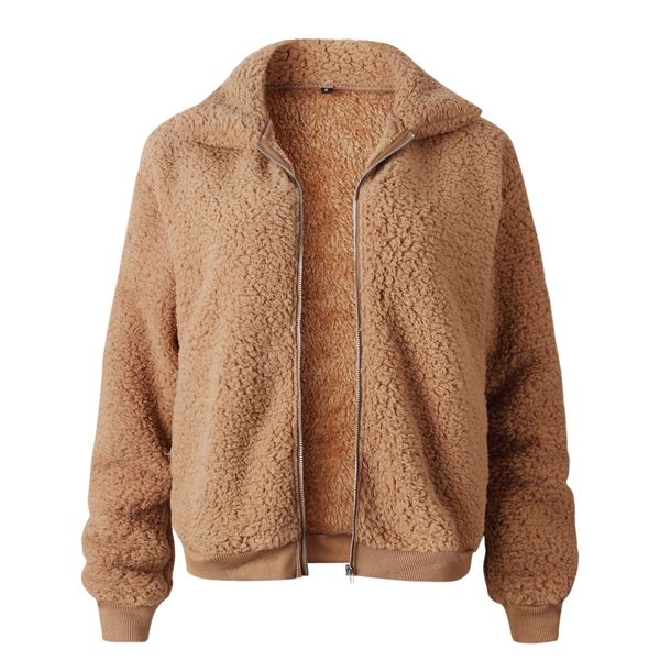 modecrush women teddy coat zipper up winter faux fur coat fluffy jacket with double pocket women clothes 2018, Black
modecrush women teddy coat zipper up winter faux fur coat fluffy jacket with double pocket women clothes 2018, Black