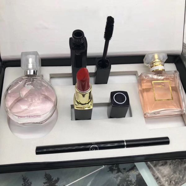 2019 famous brand makeup sets perfume lipstick eyeliner mascara 5 in 1 with box lips cosmetics dhl ing
2019 famous brand makeup sets perfume lipstick eyeliner mascara 5 in 1 with box lips cosmetics dhl ing