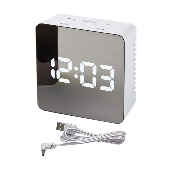 creative multifunctional mirror alarm clock rectangle led alarm clock battery plug-in dual-use mirror
creative multifunctional mirror alarm clock rectangle led alarm clock battery plug-in dual-use mirror