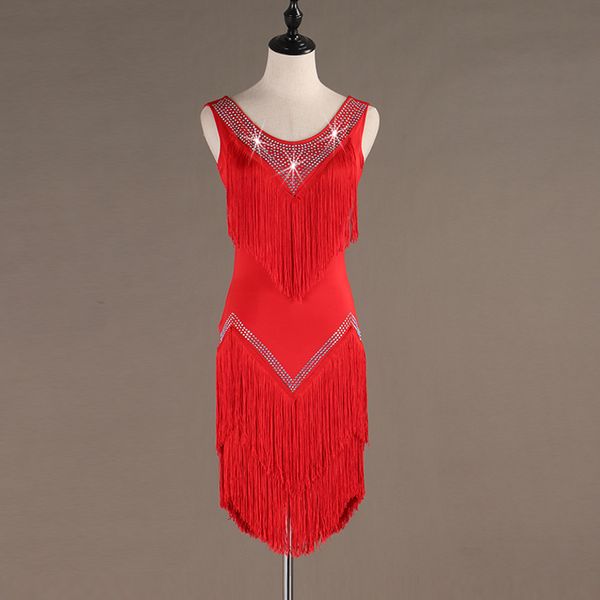 sequins tassel latin dress salsa costumes tango dress dance wear latin dance women samba costume clothes for dancing, Black;red
sequins tassel latin dress salsa costumes tango dress dance wear latin dance women samba costume clothes for dancing, Black;red