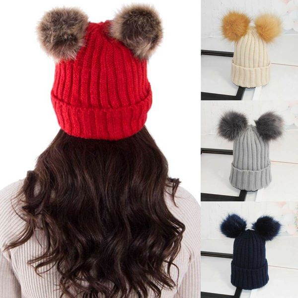 new fashion women ladies winter warm chunky knitted crochet beanie hat fur pom ball ski cap, Blue;gray
new fashion women ladies winter warm chunky knitted crochet beanie hat fur pom ball ski cap, Blue;gray
