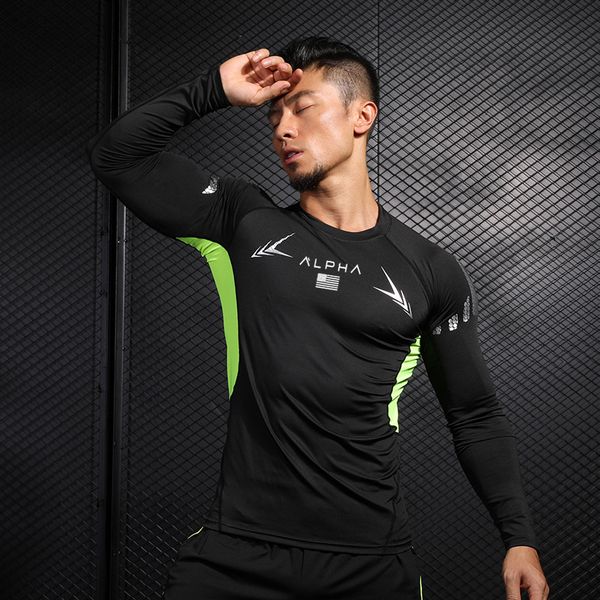 compression shirt men rashgard fitness long sleeves running shirt men gym t football jersey sportswear sport tight, Black;blue
compression shirt men rashgard fitness long sleeves running shirt men gym t football jersey sportswear sport tight, Black;blue
