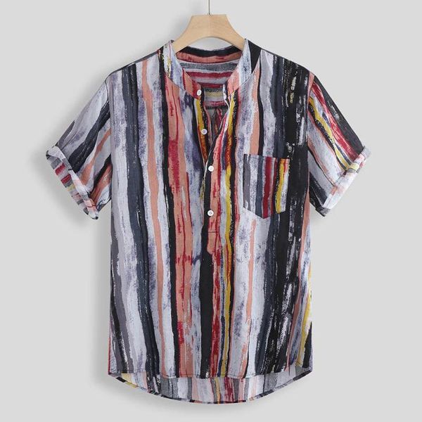 mens shirt tee short sleeve shirt striped summer streetwear stand collar casual multicolor fashion hawaiian 2020 new #0, White;black
mens shirt tee short sleeve shirt striped summer streetwear stand collar casual multicolor fashion hawaiian 2020 new #0, White;black