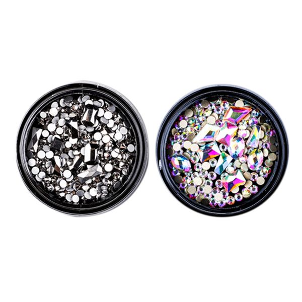 2 box mixed 3d rhinestones nailart decorations crystal gems jewelry gold shiny stones charm glass manicure accessories black, Silver
2 box mixed 3d rhinestones nailart decorations crystal gems jewelry gold shiny stones charm glass manicure accessories black, Silver