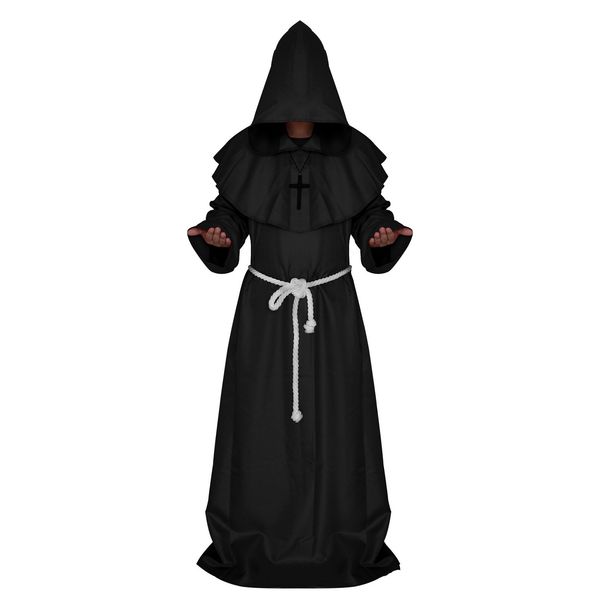 designer costumes for mens halloween costumes medieval monks robes priests christian churches clothing mens priest costume, Black;red
designer costumes for mens halloween costumes medieval monks robes priests christian churches clothing mens priest costume, Black;red