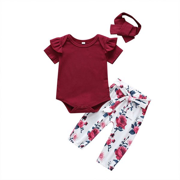 flower baby clothes girls sets summer newborn baby girl clothes suit cotton short sleeve +pants+scarf toddler costume, White
flower baby clothes girls sets summer newborn baby girl clothes suit cotton short sleeve +pants+scarf toddler costume, White