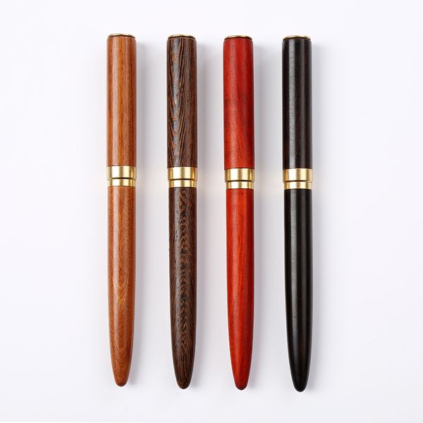 0.5mm Vintage Fountain Pen Rosewood And Brass Fountain Pen For Business Student Stationery