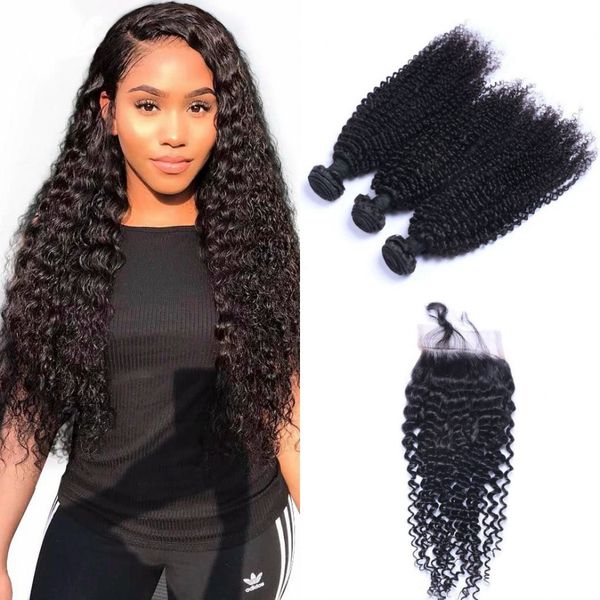 indian kinky curly weave 3 bundles with closure double weft human hair bundles with closure part, Black;brown
indian kinky curly weave 3 bundles with closure double weft human hair bundles with closure part, Black;brown