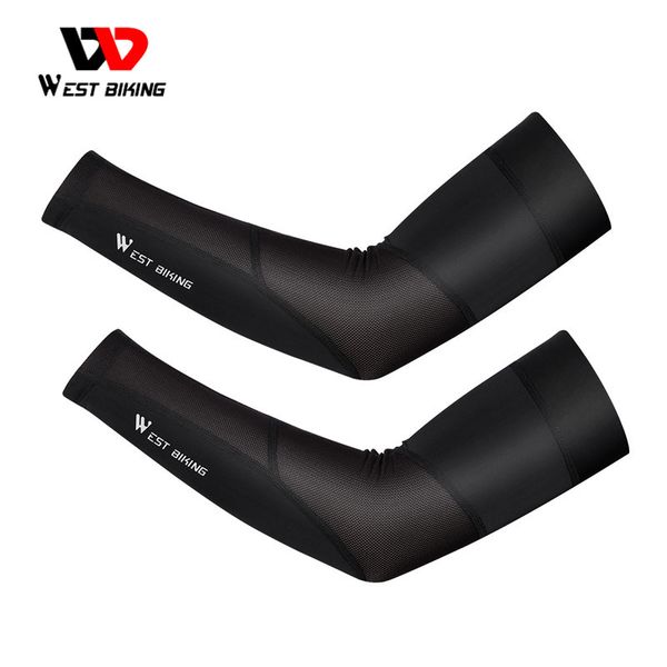 west biking cycling arm sleeve ice fabric breathable uv protection fitness basketball elbow pad summer sport running arm warmers, Black;gray
west biking cycling arm sleeve ice fabric breathable uv protection fitness basketball elbow pad summer sport running arm warmers, Black;gray