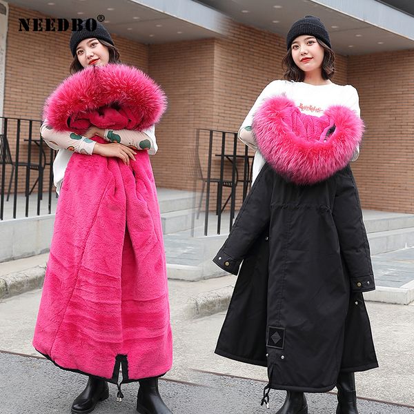 needbo winter jacket women coat fur collar long parka mujer long ladies puffer coat women elegant casaco feminino parka outwear, Black
needbo winter jacket women coat fur collar long parka mujer long ladies puffer coat women elegant casaco feminino parka outwear, Black