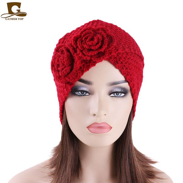 new winter two flower corn handmade wool hat knit wool fashion turban hat cold winter anti-e earmuff, Blue;gray
new winter two flower corn handmade wool hat knit wool fashion turban hat cold winter anti-e earmuff, Blue;gray