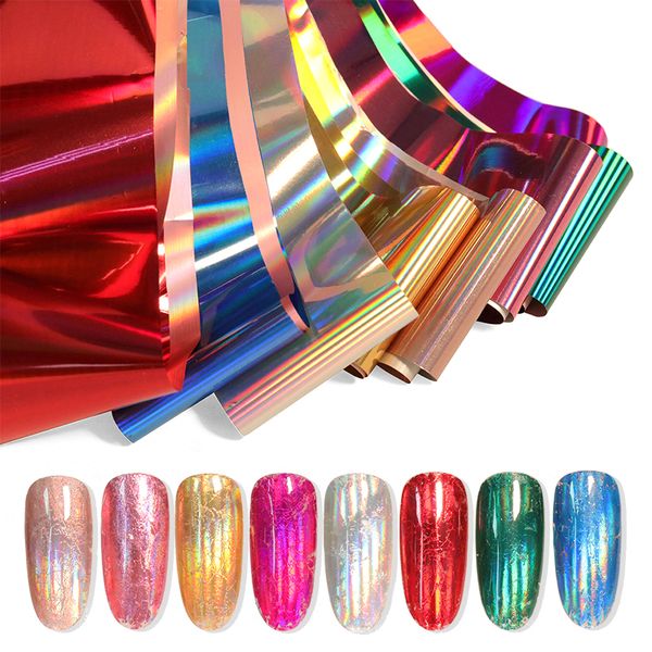 8 pieces holographic nail foil colorful stickers transfer starry stickers sliders for decoration nail art tips manicure tools, Black
8 pieces holographic nail foil colorful stickers transfer starry stickers sliders for decoration nail art tips manicure tools, Black