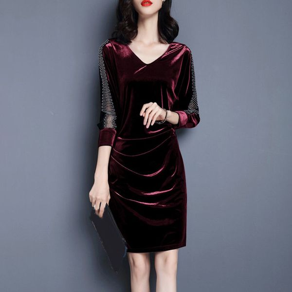 winter womens velvet party cocktail mini dress lady long sleeve bodycon dresses, Black;gray
winter womens velvet party cocktail mini dress lady long sleeve bodycon dresses, Black;gray
