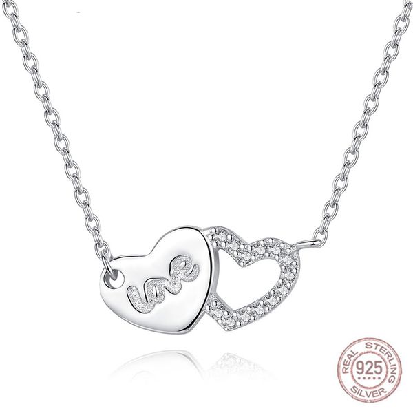 925 sterling silver love connected heart choker necklace silver pendant chain necklaces girls fashion jewelry gift collier femme, Golden;silver
925 sterling silver love connected heart choker necklace silver pendant chain necklaces girls fashion jewelry gift collier femme, Golden;silver