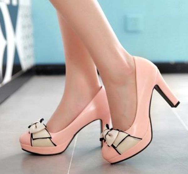 womens shoes in spring and autumn with new style high heel coarse heel round head bowknot waterproof table 2220, Black
womens shoes in spring and autumn with new style high heel coarse heel round head bowknot waterproof table 2220, Black
