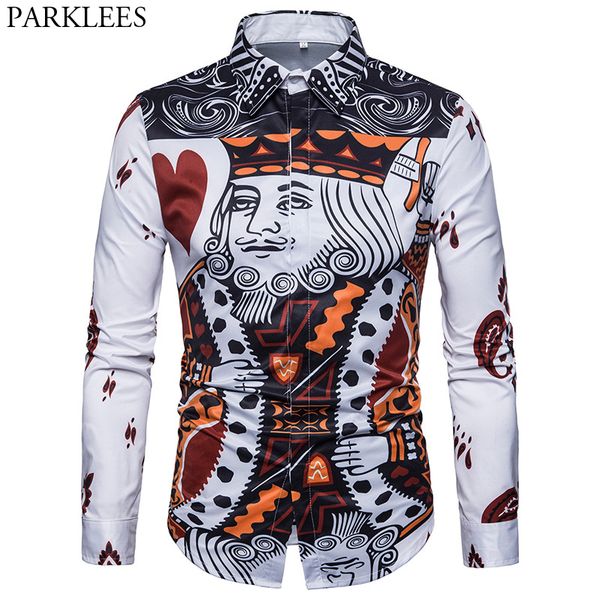 funny poker print mens dress shirts 2020 brand new slim fit long sleeve mens dress shirts stage streetwear show shirt men camisa, White;black
funny poker print mens dress shirts 2020 brand new slim fit long sleeve mens dress shirts stage streetwear show shirt men camisa, White;black