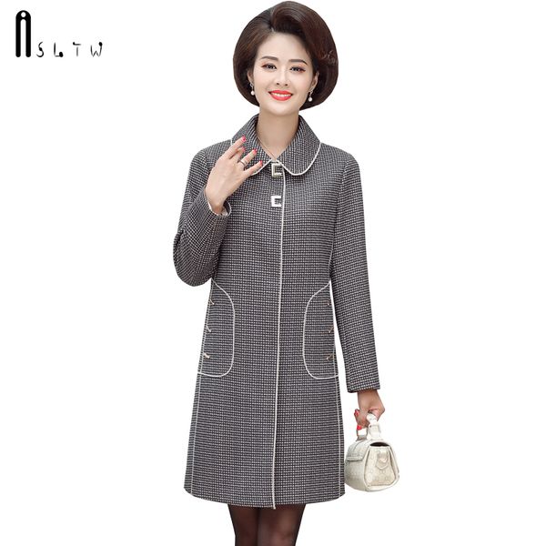 women's wool & blends asltw women winter 2021 coats lattice long coat female lapel fashion plus size loose woolen overcoat, Black
women's wool & blends asltw women winter 2021 coats lattice long coat female lapel fashion plus size loose woolen overcoat, Black