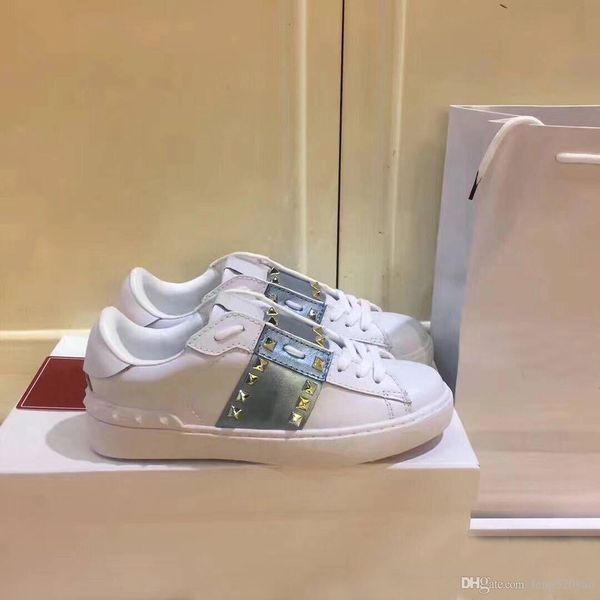 classic sports shoes male woman platform riveted white shoes in spring and autumn of luxury designer leather flat soled casual xshfbcl, Black
classic sports shoes male woman platform riveted white shoes in spring and autumn of luxury designer leather flat soled casual xshfbcl, Black