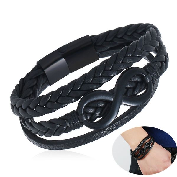 vintage genuine leather wrap bracelet for men stainless steel magnetic-clasp braided multi-layer bangle cuff bracelets jewelry, Golden;silver
vintage genuine leather wrap bracelet for men stainless steel magnetic-clasp braided multi-layer bangle cuff bracelets jewelry, Golden;silver