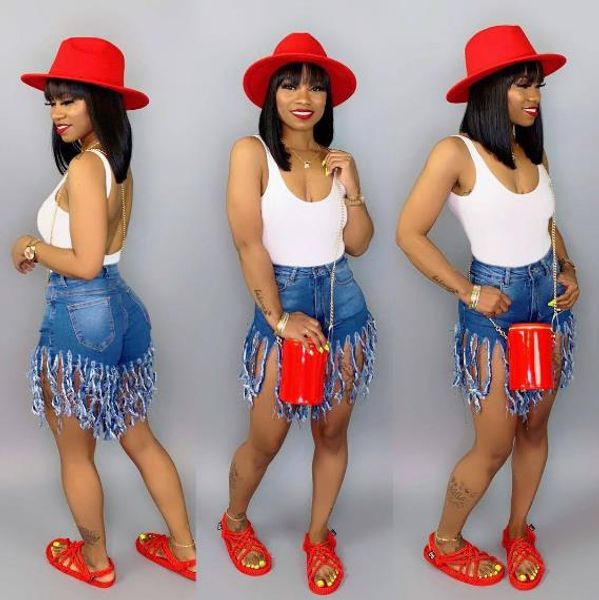 summer women short tassel jeans high waist jeans fashion designer vintage shorts jeans female skinny pants, Blue
summer women short tassel jeans high waist jeans fashion designer vintage shorts jeans female skinny pants, Blue