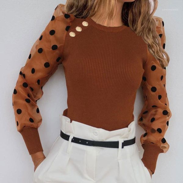 button panelled sweet slim dots crew neck tshirts womens fashion tees mesh puff sleeved designer tshirts women, White
button panelled sweet slim dots crew neck tshirts womens fashion tees mesh puff sleeved designer tshirts women, White