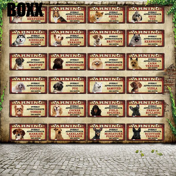 warning overly affectionate pug on duty metal sign tin poster home decor bar wall art painting 15*30 cm sizer
warning overly affectionate pug on duty metal sign tin poster home decor bar wall art painting 15*30 cm sizer