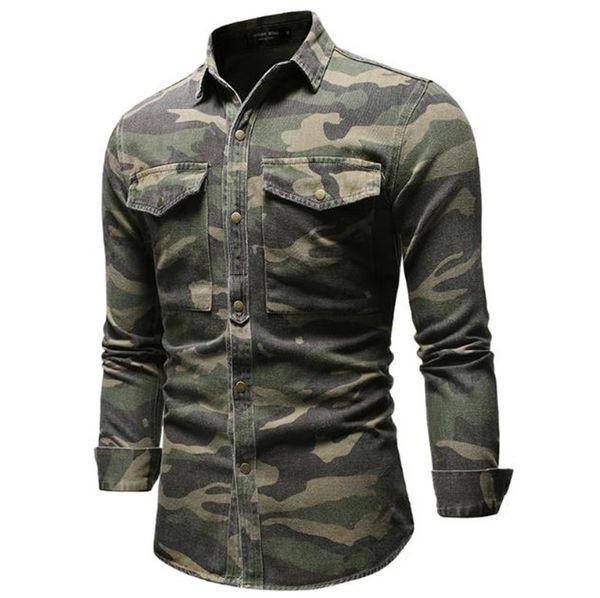 spring mens camouflage jean shirts army green casual straight male tshirts long sleeve single breasted boys clothing, White;black
spring mens camouflage jean shirts army green casual straight male tshirts long sleeve single breasted boys clothing, White;black