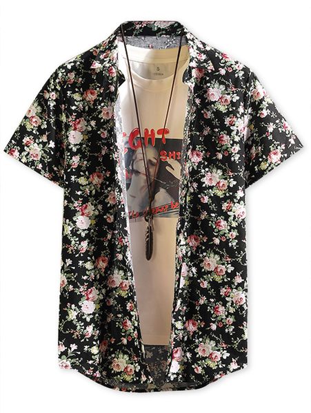 zaful men cotton floral printed beach shirts button hawaiian male shirt casual turn-down collar short sleeve summer casual shirt, White;black
zaful men cotton floral printed beach shirts button hawaiian male shirt casual turn-down collar short sleeve summer casual shirt, White;black